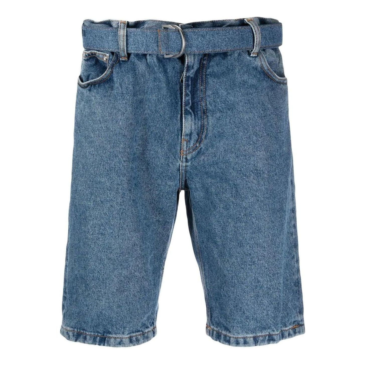 Off-White Belted Denim Shorts OMYC005C99DEN0024949