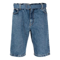 Off-White Belted Denim Shorts OMYC005C99DEN0024949