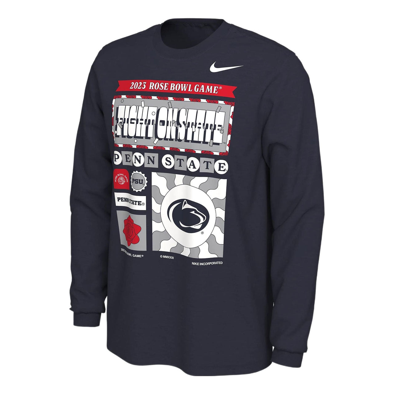 Nike Penn State Bowl Bound College Football Long-Sleeve Tee 'College Navy' FQ5607-100