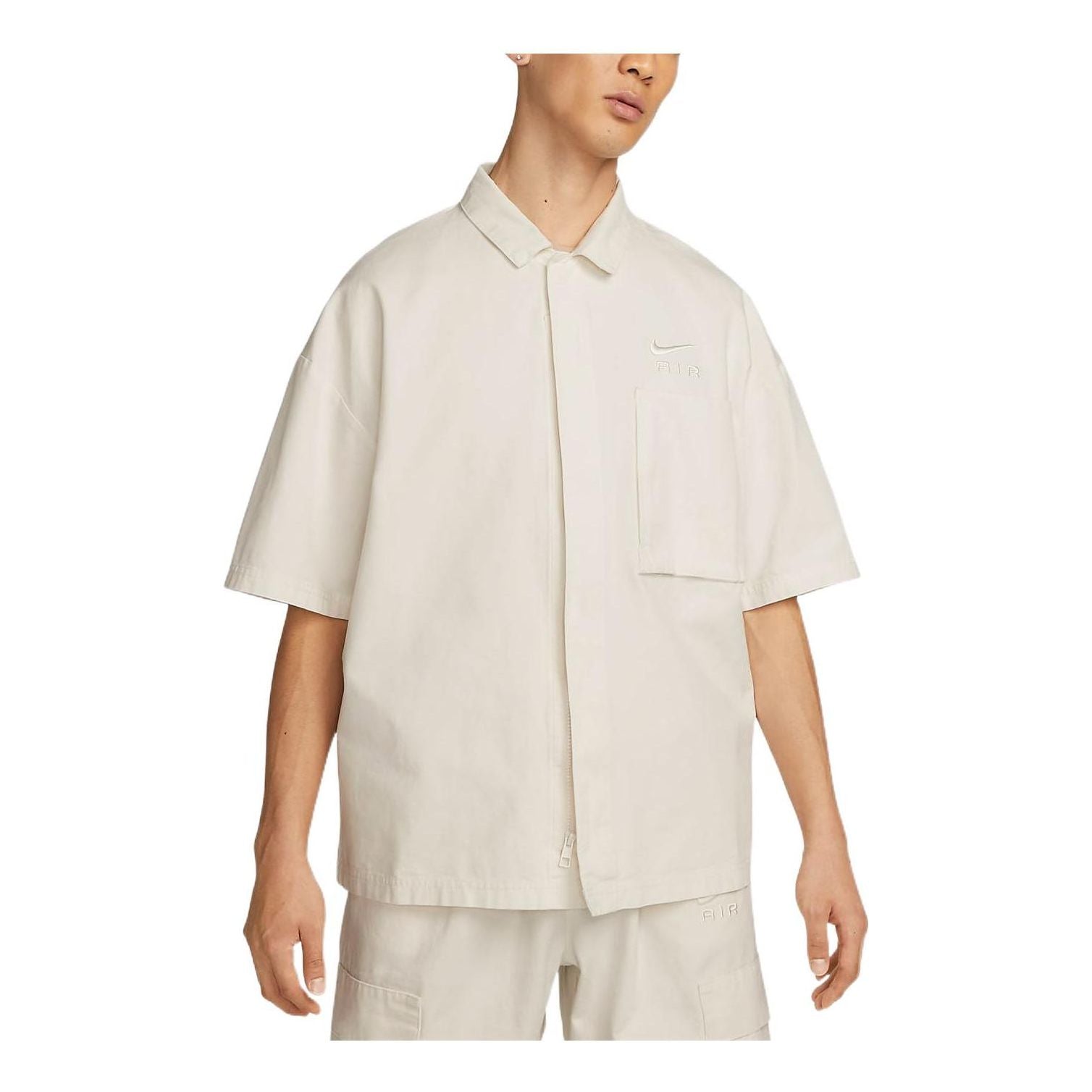 Nike Sportswear Air Woven Over-Shirt Top 'Cream' DX7869-133