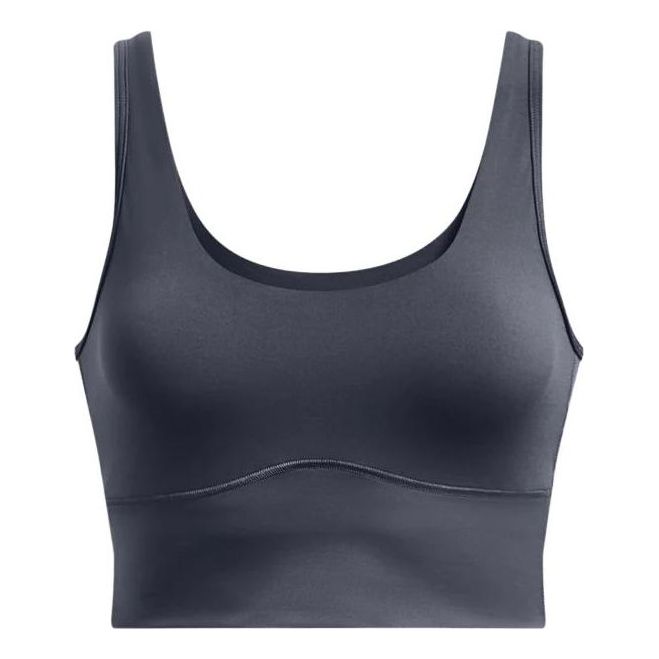 (WMNS) Under Armour Meridian Fitted Crop Tank 'Storm Grey' 1373924-044