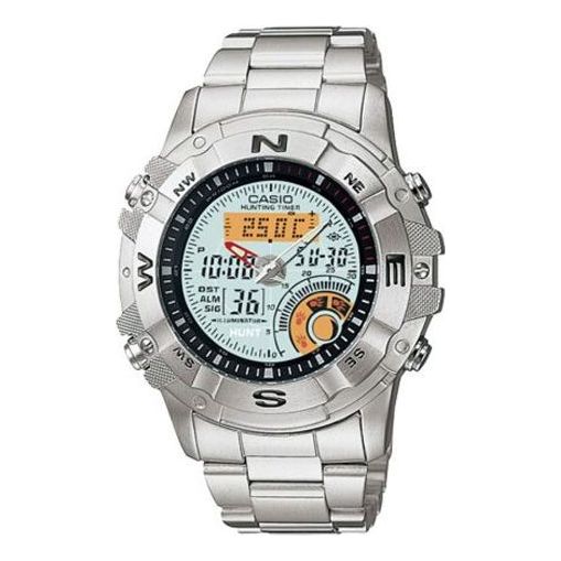 CASIO Stainless Steel Strap Watch AMW-704D-7A Silver Analog/Digital Combo AMW-704D-7A2021