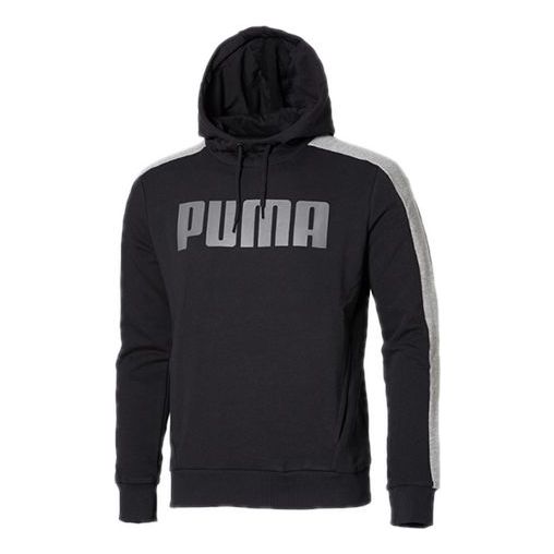 PUMA Contrast Logo Hoodie 'Black' 845163-01