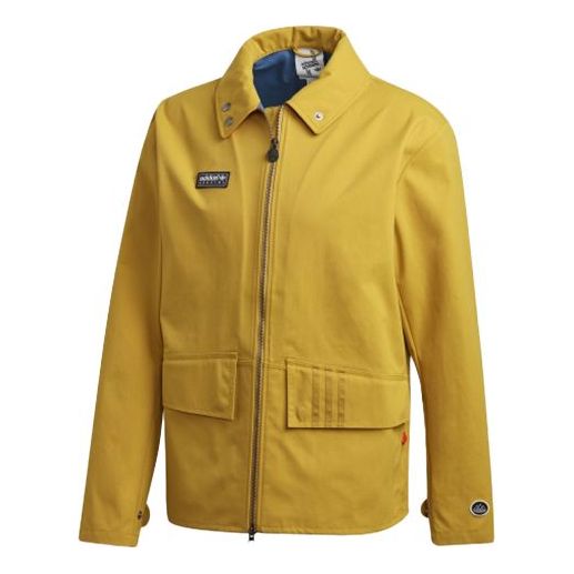 adidas originals Holbeck Casual Sports Jacket Yellow FR9281