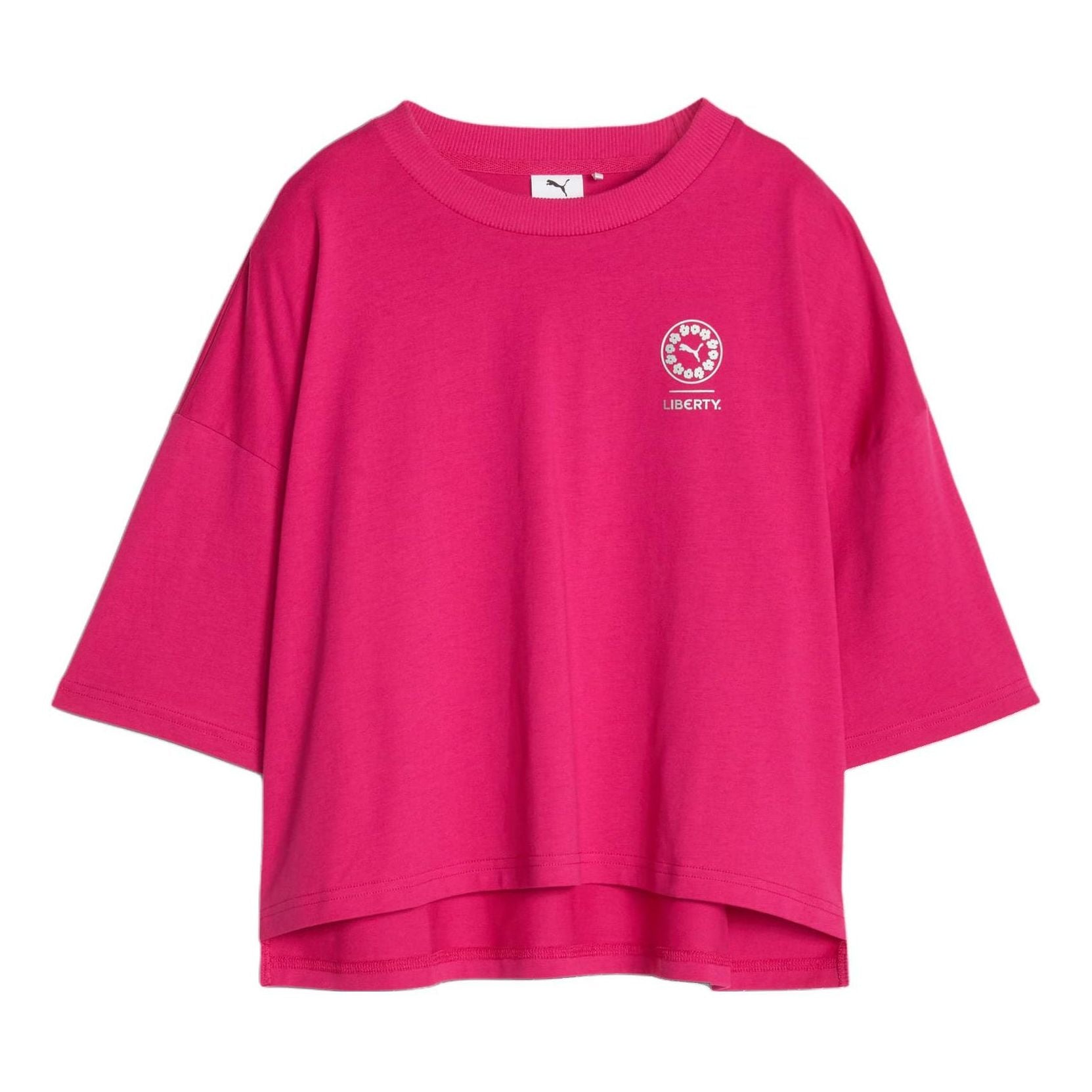 (WMNS) PUMA x LIBERTY Graphic T-shirt 'Pinktastic' 622207-26