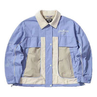 Li-Ning BADFIVE Contrast Color Stitching Long Sleeves Sports Green Purple Jacket AFDS080-2