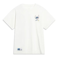 (WMNS) Li-Ning x Disney Stitch Graphic T-shirt 'Creamy White' AHST500-1