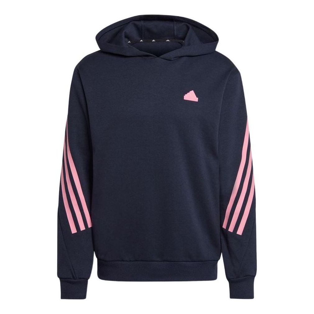 adidas Stripe Adornment Hoodie Men's Navy Blue HY3397