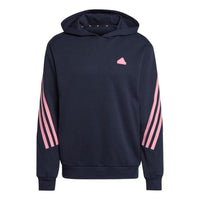 adidas Stripe Adornment Hoodie Men's Navy Blue HY3397