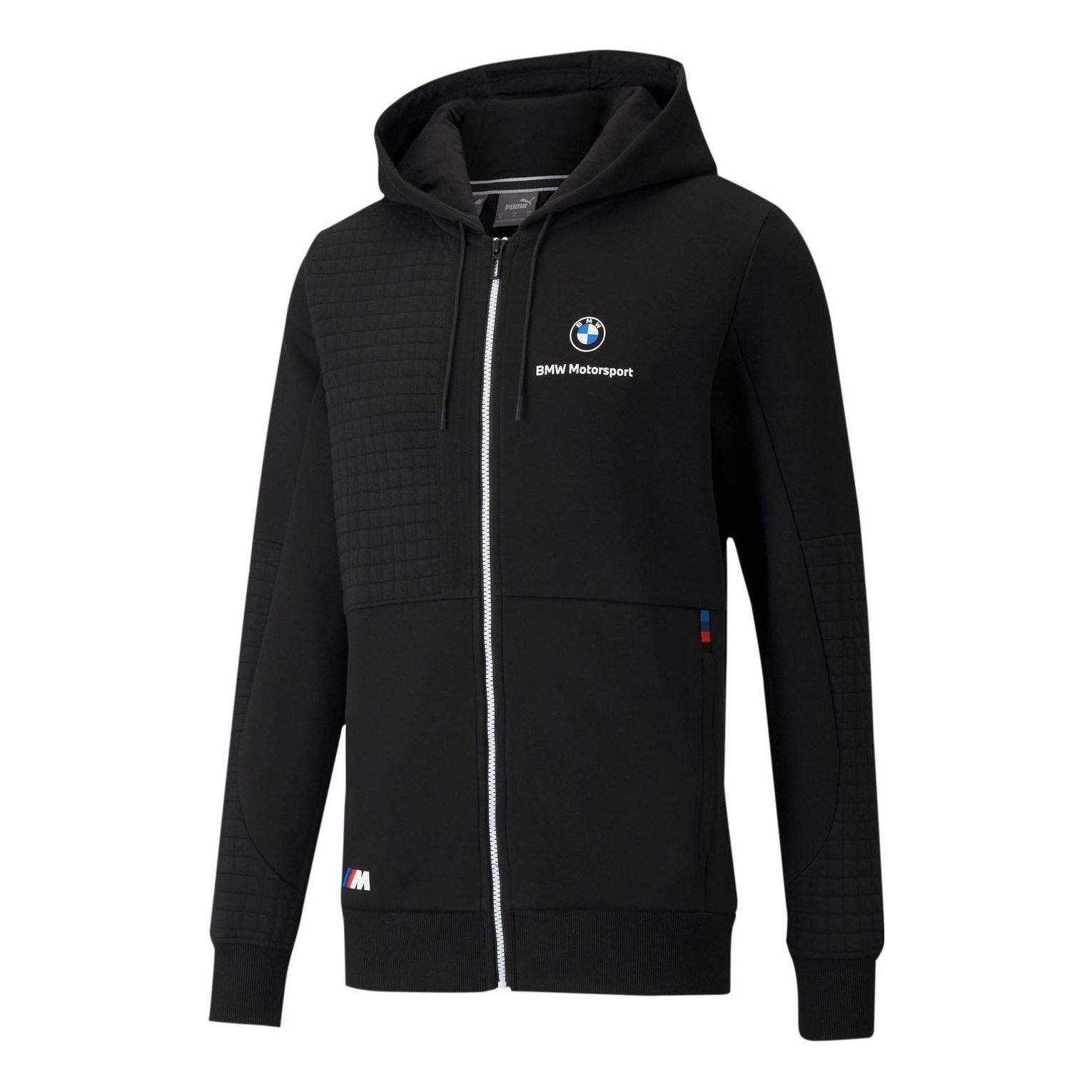 PUMA x BMW M Motorsport Regular Fit Full-Zip Regular Fit Hoodie 'Black White' 531187-01