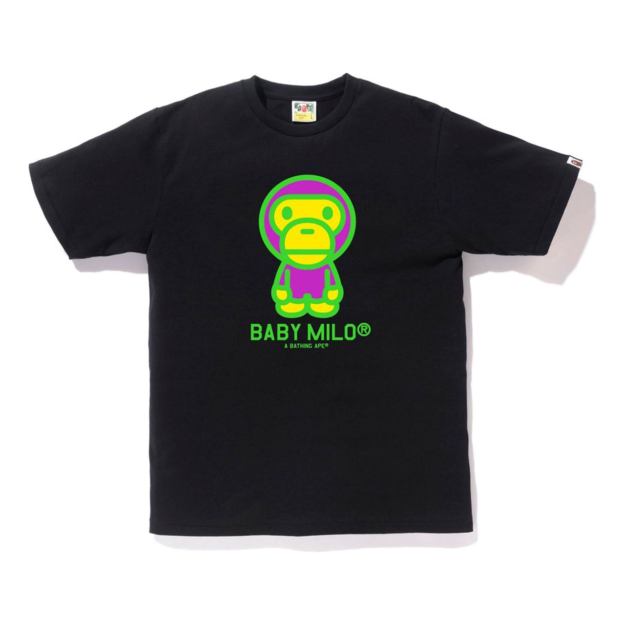 BAPE Neon Baby Milo Short Sleeve 'Black Green' BAPE-SS18-107
