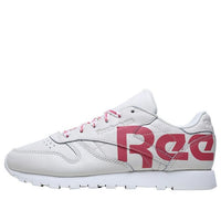 (WMNS) Reebok Classic Leather Logo 'White Red' DV8701