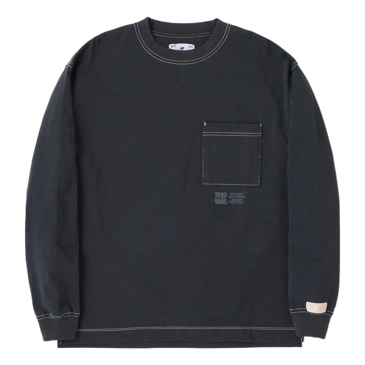 New Balance 1000 Long Sleeve T-Shirt Regular Fit Asia Sizing 'Phantom' AMT25023-PHM