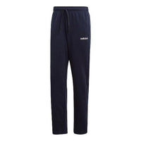 Men's adidas Casual Alphabet Minimalistic Solid Color Sports Pants/Trousers/Joggers Ink Blue DX3685