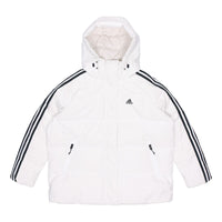 (WMNS) adidas 3-Stripe Puff Down Jacket Asia Sizing 'White' HA1176