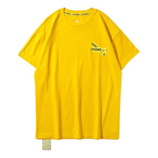 Li-Ning x Disney Crossover Zombie Donald Duck Printing Short Sleeve Couple Style Yellow AHSP067-3