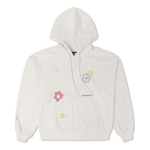 (WMNS) Converse Flora Hoodie Asia Sizing 'Egret' 10025521-A01