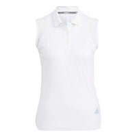 (WMNS) adidas Statement HEAT.RDY Mesh Sleeveless Polo Shirt Asia Sizing 'White' HB3540