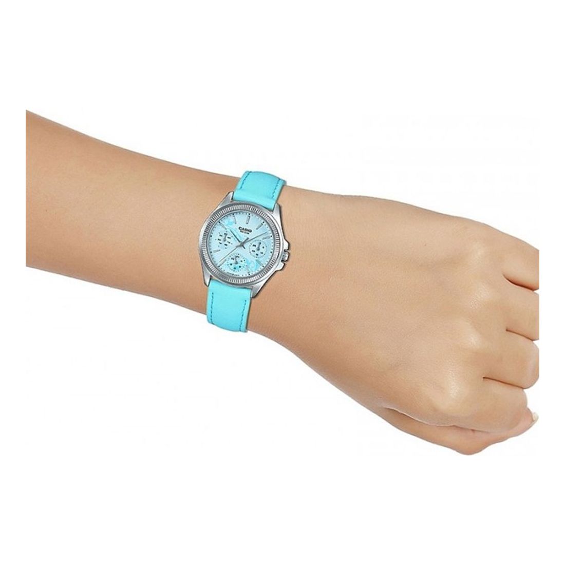 CASIO Female DRESS Japan / South Korea Fashion Sky Blue Analog LTP-2088L-2A