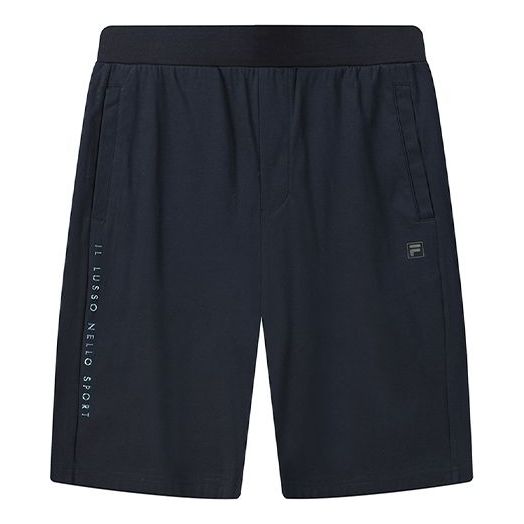 FILA Logo Alphabet Printing Sports Shorts Blue F11M122605F-NV