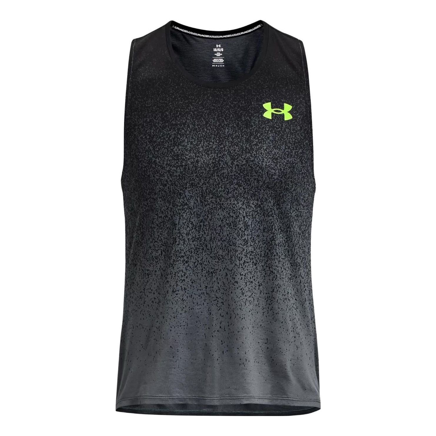 Under Armour Rush Pro Elite Tank 'Black Lime' 1377314-002