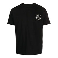 Men's KENZO Logo Cotton Round Neck Short Sleeve Black FA5-5TS043-4SD-99