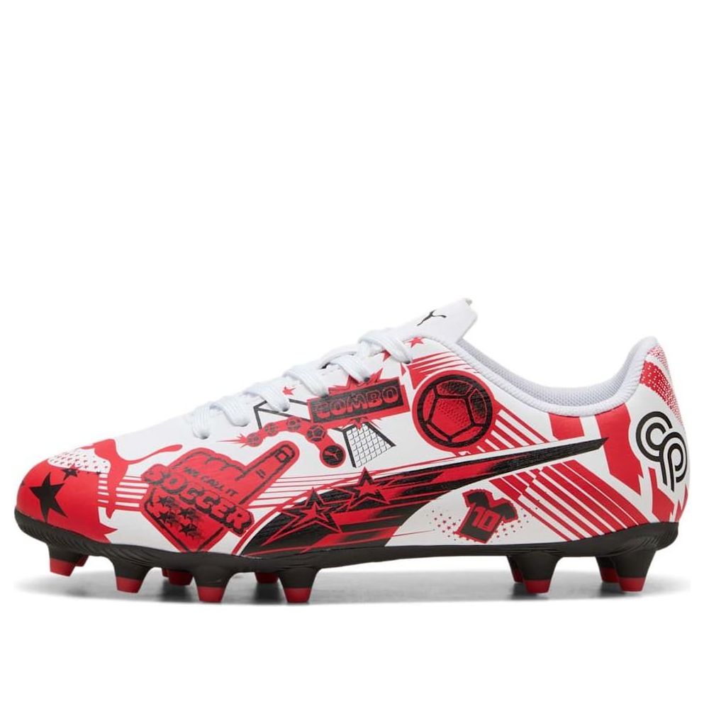 (GS) PUMA x Christian Pulisic Ultra Legacy FG/AG 'Allover Print - White Red Black' 108775-05