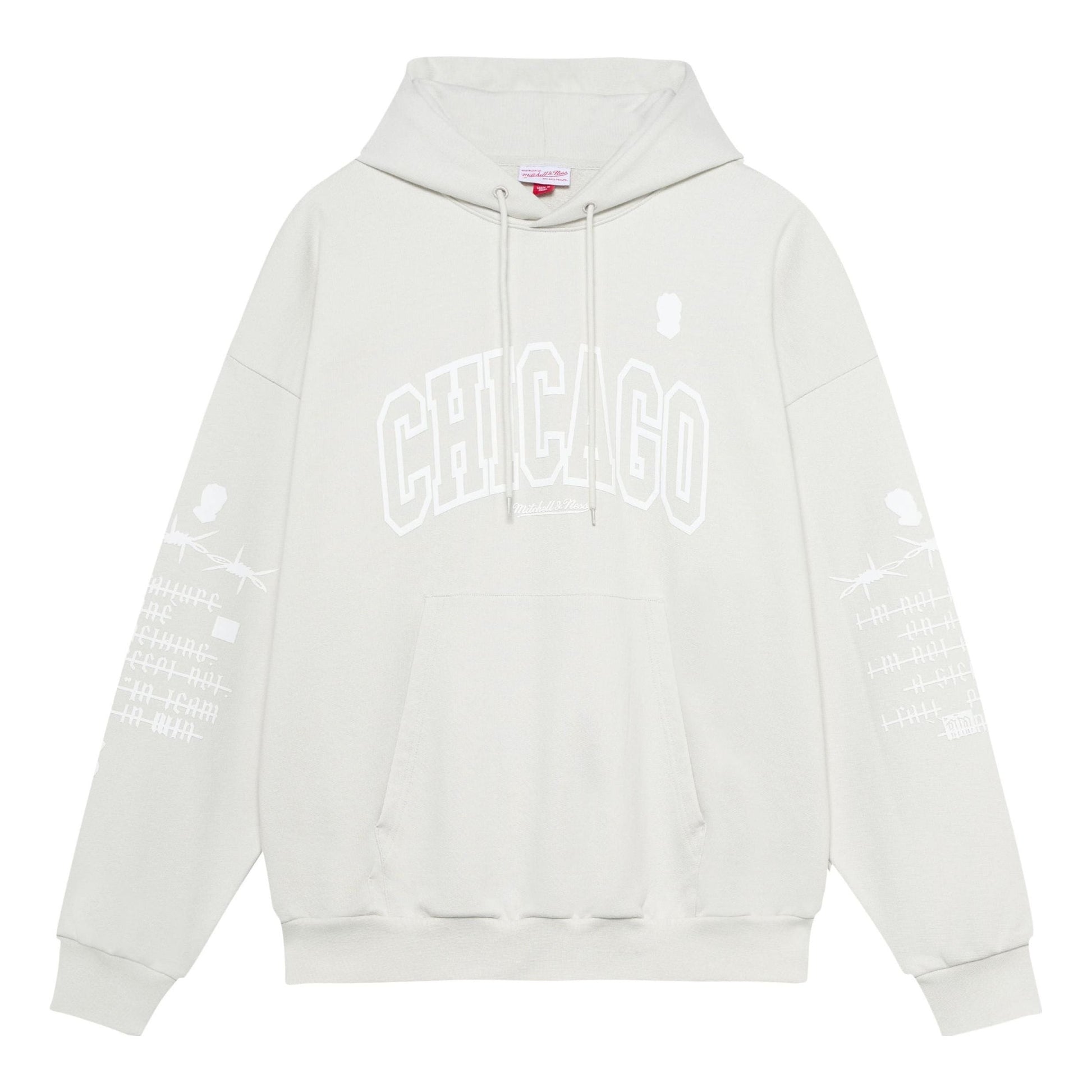 Mitchell & Ness x NBA Chicago Bulls Hoodie 'Grey' MNJYFWF22007-GRAY