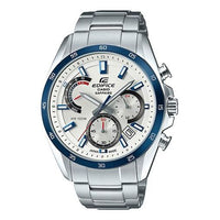 CASIO EDIFICE Sapphire Crystal Stainless Steel Strap Mens WhiteBlue Analog EFB-510JDB-7A2021