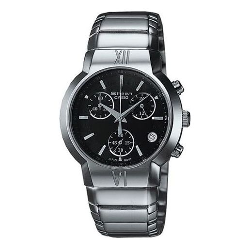 CASIO SHEEN Waterproof Stainless Steel Strap Black Analog SHN-5001D-1AV