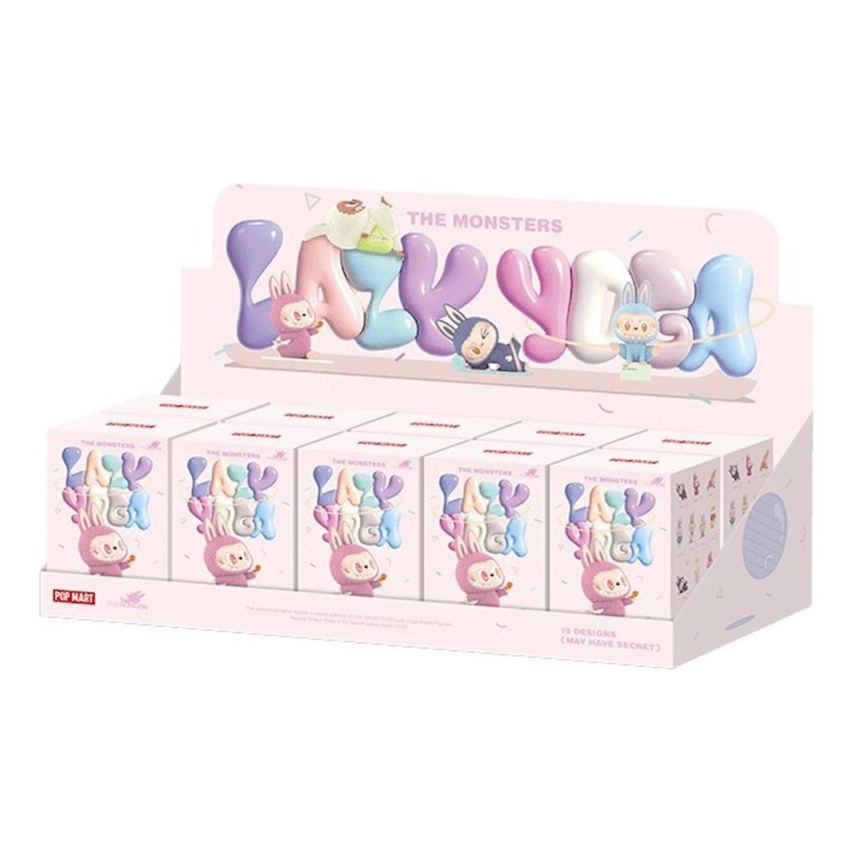 Pop Mart The Monsters Labubu Lazy Yoga Sealed Case (10 Blind Boxes) PPMT-2408-0006