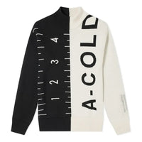A-COLD-WALL* JACQUARD SPLIT GARMENT KNIT 'Black White' ACWAW19KC03