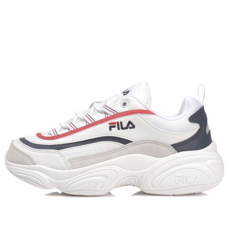 FILA Ray Series Chunky Sneakers White/Red/Black FS1SIB1021X_WRD