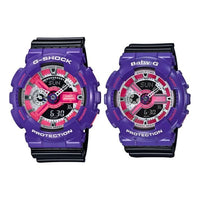 CASIO G-Shock Analog-Digital 'Purple' GA-110NC-6A+BA-110NC-6A