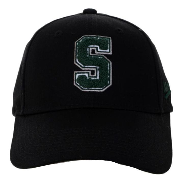 Skechers S Letter Embroidery Baseball Cap 'Black Green' L422U021-0018