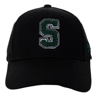 Skechers S Letter Embroidery Baseball Cap 'Black Green' L422U021-0018