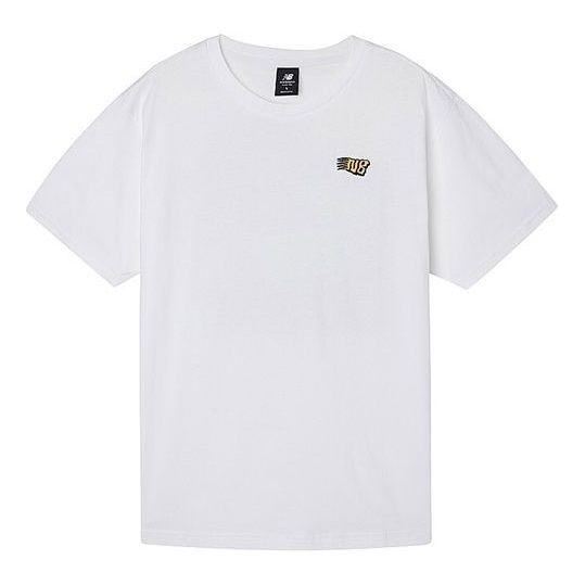 New Balance Graphic Print Tee Asia Sizing 'White Multi' AMT01548-WT