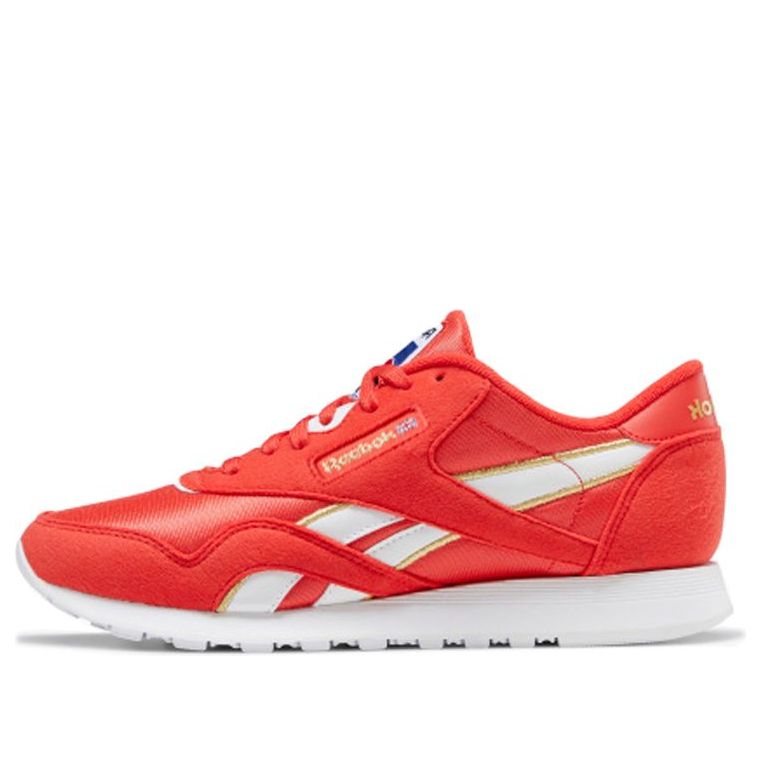 (WMNS) Reebok Classic Nylon 'Collage of Flags - Radiant Red' EG5910