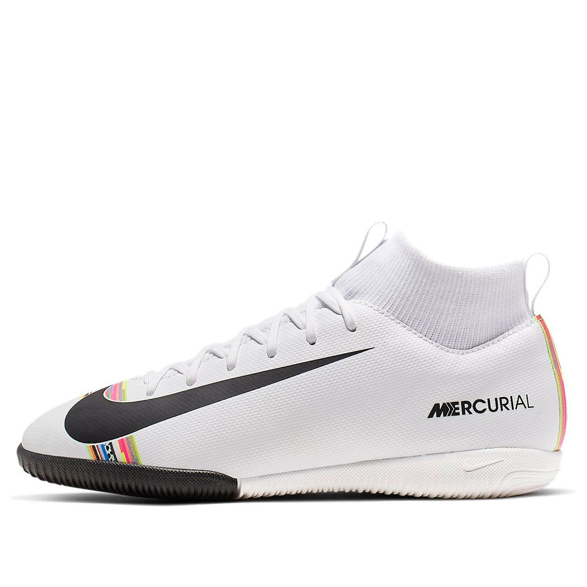 (GS) Nike Mercurial Superfly 6 Academy 'White Black Multicolor' AJ3110-109