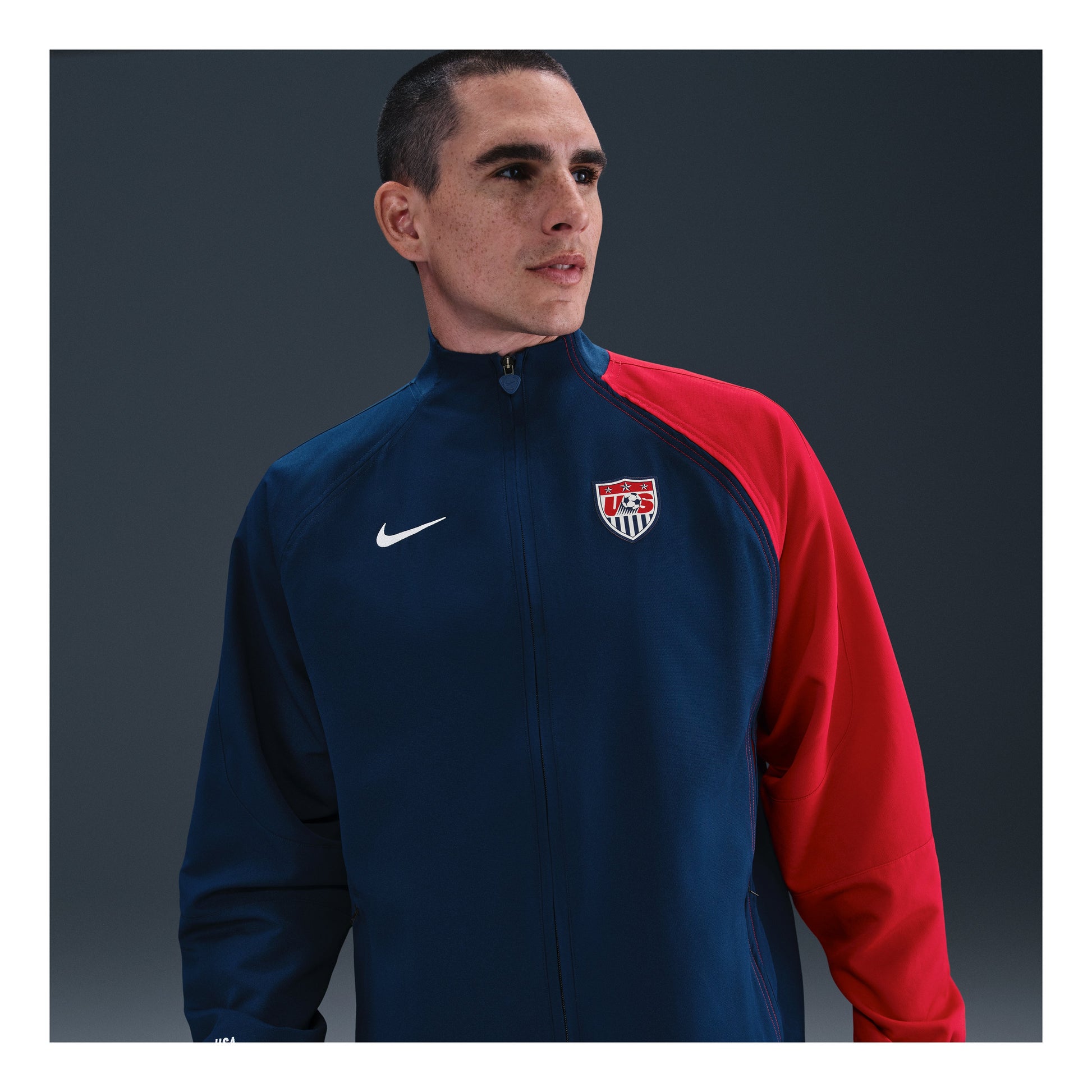 Nike USMNT 2004 Total 90 Reissue Track Jacket 'Blue Red White' HV4440-486