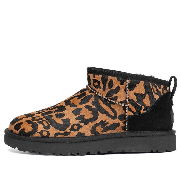 (WMNS) UGG Classic Ultra Mini Panther 'Brown' 1125352-BLK
