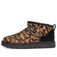 (WMNS) UGG Classic Ultra Mini Panther 'Brown' 1125352-BLK