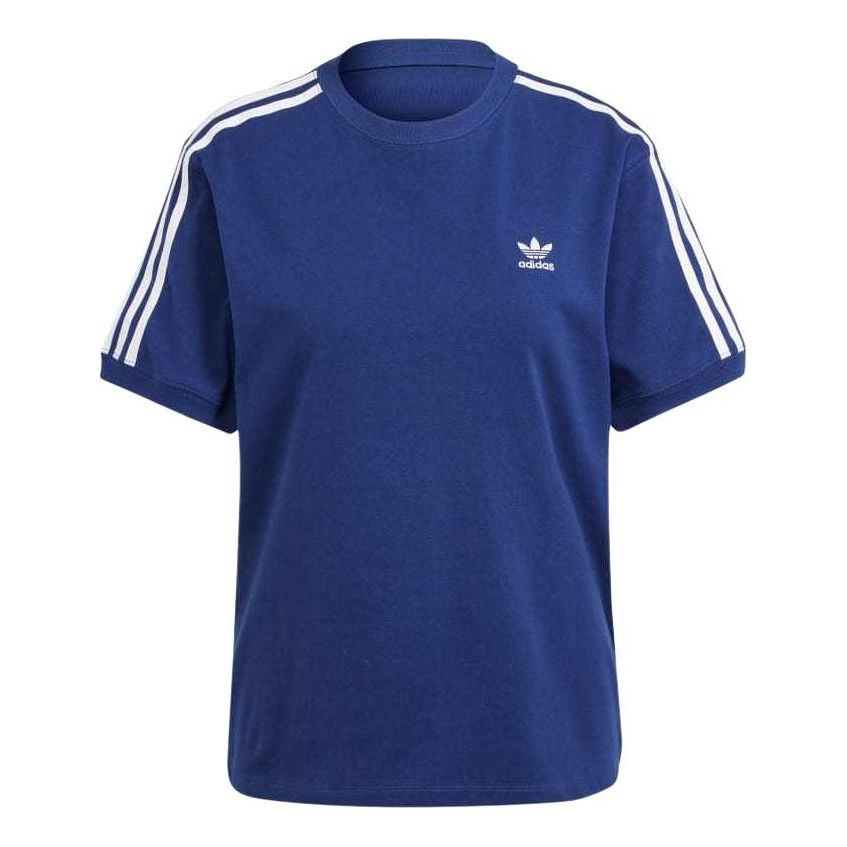 (WMNS) adidas Adicolor 3-Stripes T-shirt Asia Sizing 'Blue' IR8053
