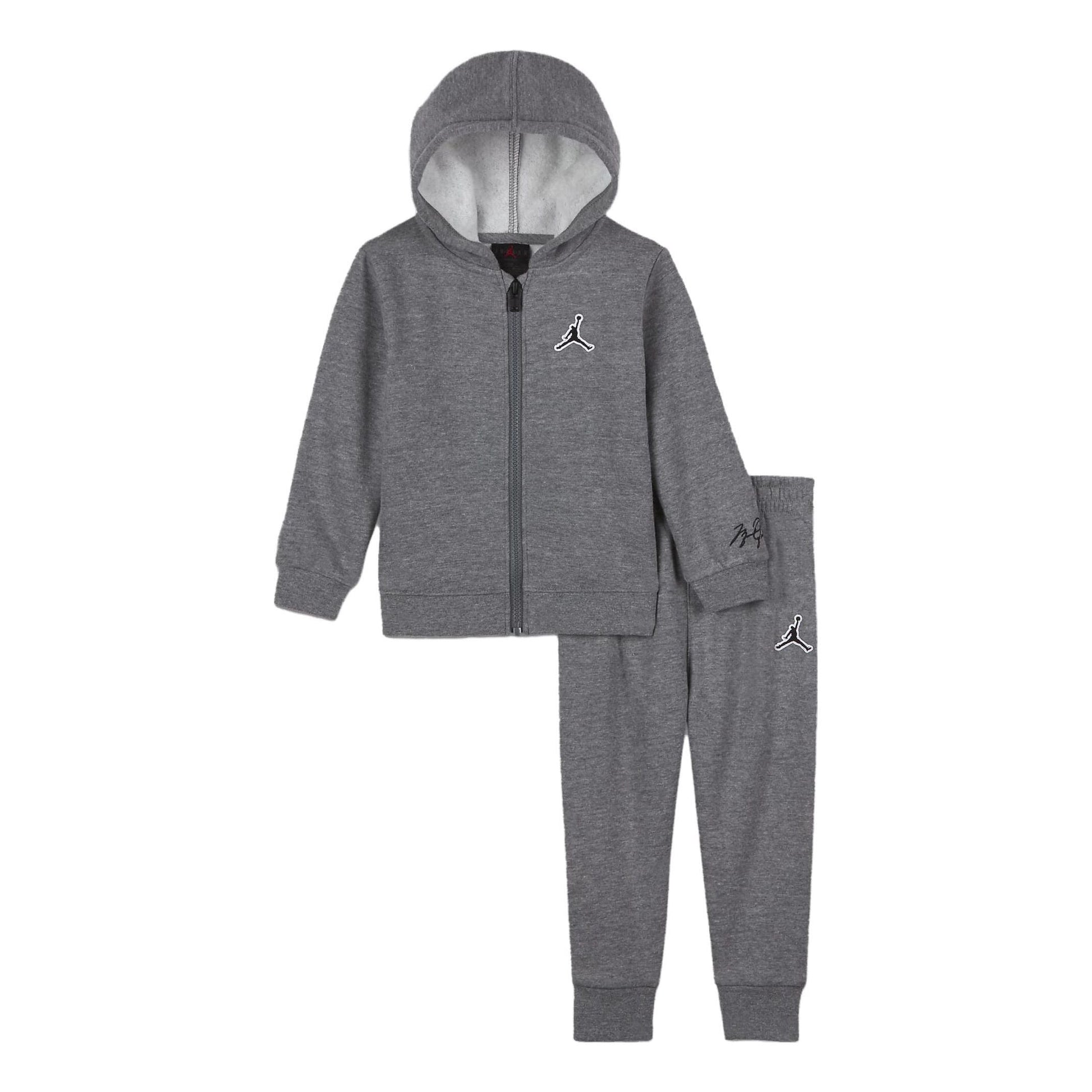 (GS) Air Jordan Fleece Set 'Grey' 65A744-GEH
