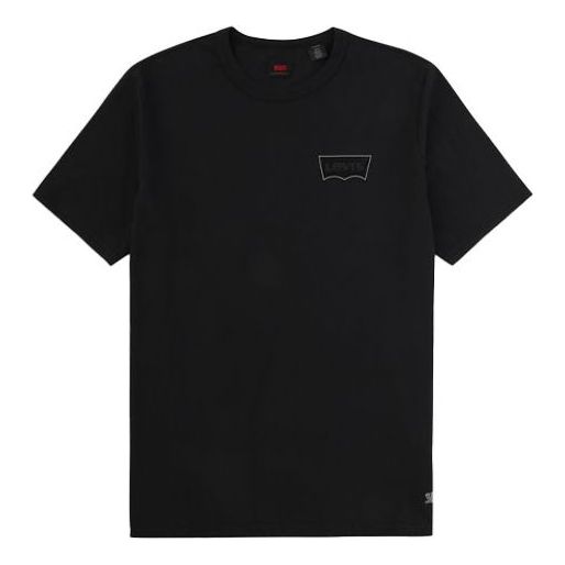 Men's Levis Logo Printing Casual Short Sleeve Black 34201-0028