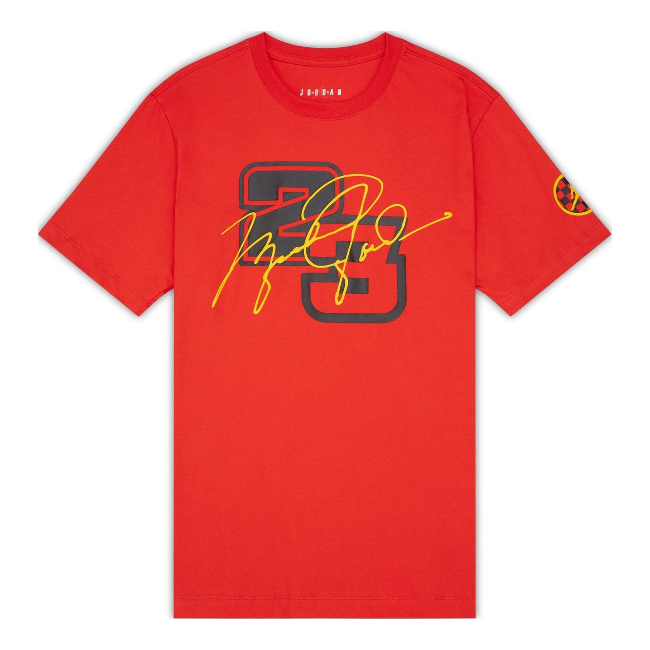 Air Jordan DNA Numeric Printing Round Neck Short Sleeve Red DQ6065-673