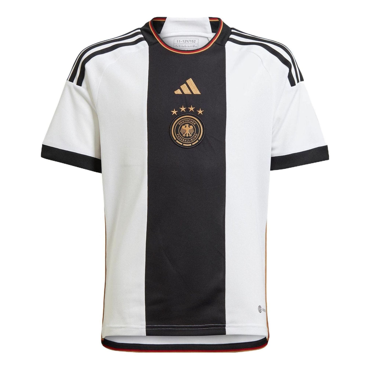(GS) adidas Germany 22 Home Jersey Asia Sizing 'White Black' HF1467