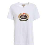Burberry Classic Logo Embroidered Short Sleeve White 8002932