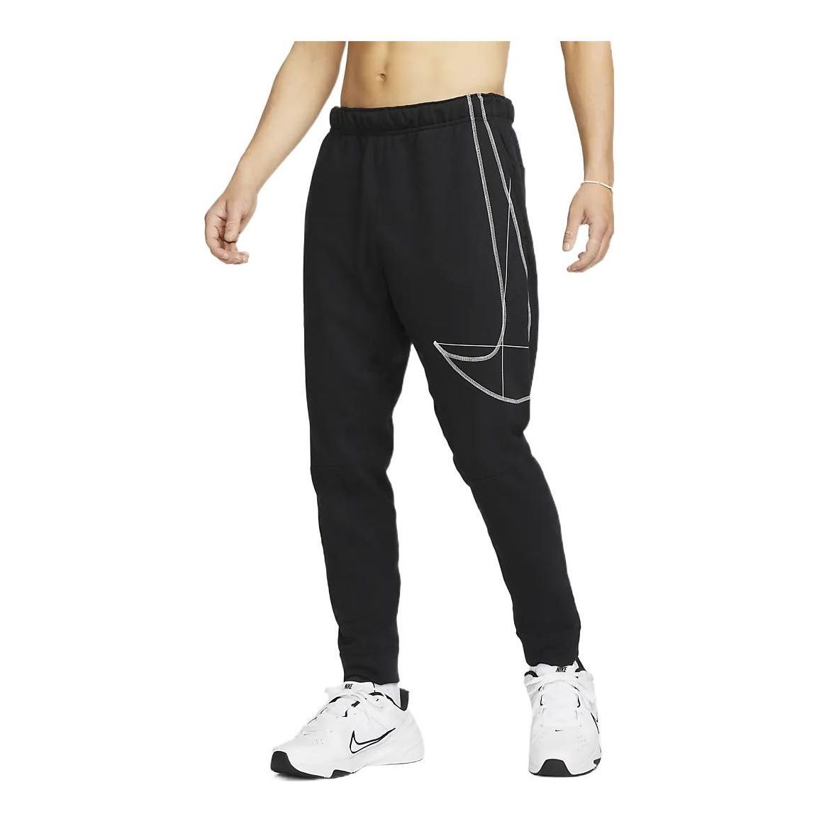 Nike Dri-FIT Fleece Tapered Running Pants 'Black' DQ6615-010