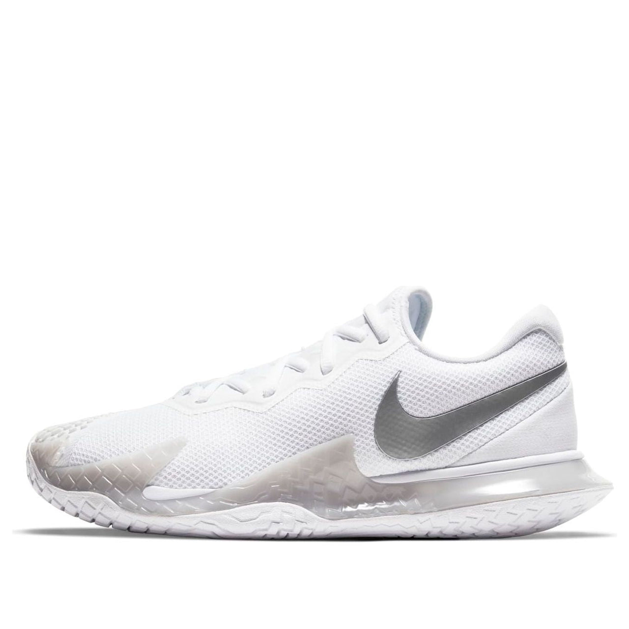 (WMNS) Nike Court Air Zoom Vapor Cage 4 'White Metallic Silver' CD0431-104